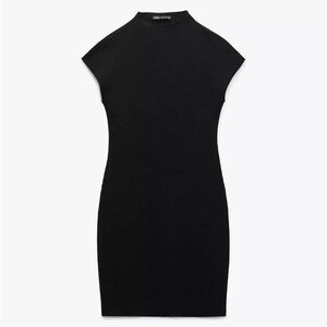 Zara SHORT STRETCH KNIT DRESS